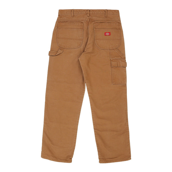 Dickies Carpenter Trousers - 34W 30L Brown Cotton