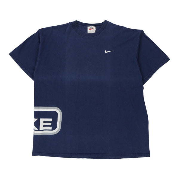 Vintage navy Nike T-Shirt - mens x-large