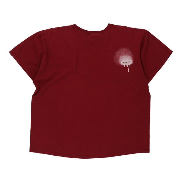 Vintage burgundy Just Do It Nike T-Shirt - mens large
