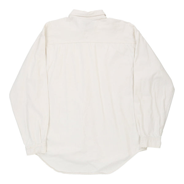Vintage white Levis Denim Shirt - mens x-large