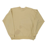Hanes Sweatshirt - XL Yellow Cotton Blend