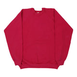Fruit Of The Loom Sweatshirt - XL Pink Cotton Blend