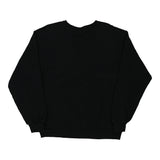 Fruit Of The Loom Sweatshirt - Large Black Cotton Blend