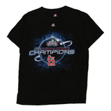 2011 World Series Champions Majestic MLB T-Shirt - Medium Black Cotton