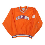 Clemson Russell Athletic Windbreaker - Large Orange Polyester