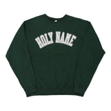 Holy Name Jerzees Sweatshirt - Large Green Cotton Blend