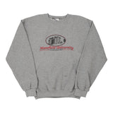 Mansfield University Russell Athletic College Sweatshirt - Medium Grey Cotton Blend