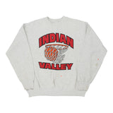 Indian Valley Fruit Of The Loom Sweatshirt - Large Grey Cotton Blend