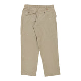 Dickies Trousers - 33W 30L Beige Cotton Blend
