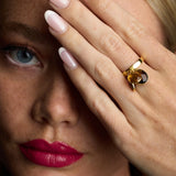 The Candy Gemstone Ring is an invitation to a colourful journey, a one-way ticket to explore and let the imagination run wild with infinite combination possibilities. The size adjustable ring is designed to seamlessly fit into any scenario, offering everyday essentials that lay the groundwork for countless looks. 