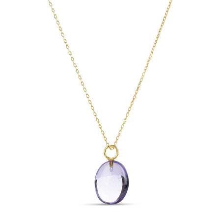 Eden Gold Chain Necklace with Amethyst Pendant