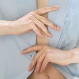 Bloom Gold Stacking Ring (adjustable)