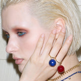 Bubble Red Onyx Ring (adjustable)