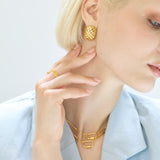 Daphne Gold Paperclip Link Chain Necklace