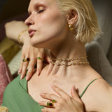 Luna Moonstone Gold Chain Necklace