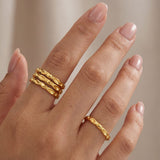 Petra Gold Stacking Ring (adjustable) - Amadeus