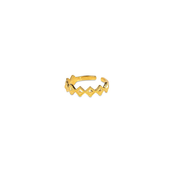 Tellus Gold Stacking Ring (adjustable)