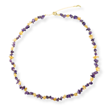 Amethyst & Citrine Gold Necklace