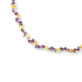 Amethyst & Citrine Gold Necklace