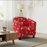Anyseat Christmas Red Chair Cover – Dustproof Tub Slipcover for Home Décor