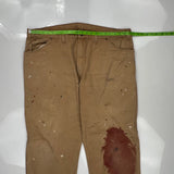 Dickies Carpenter Trousers - 34W 30L Brown Cotton