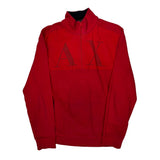 Armani Exchange 1/4 Zip - Medium Red Cotton