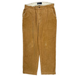 Polo By Ralph Lauren Cord Trousers - 34″ Waist Brown Cotton