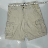 Lee Cargo Shorts - 34W 10L Beige Cotton