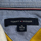 Tommy Hilfiger Striped Rugby Shirt - XL Yellow Cotton