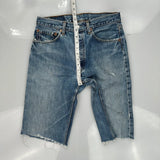 Levis Denim Shorts - 30W 12L Blue Denim