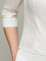 ALOE | Panelled 3/4 Sleeve Top