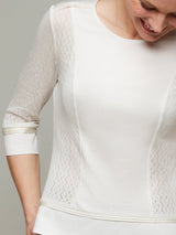 ALOE | Panelled 3/4 Sleeve Top