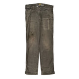 Carhartt Carpenter Trousers - 33W 30L Grey Cotton