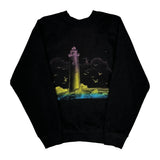 Unbranded Graphic Sweatshirt - Medium Black Cotton