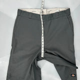 Dickies Chino Shorts - 36W 11L Grey Polyester Blend