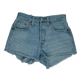 Levis Denim Shorts - 24W UK 4 Light Wash Cotton