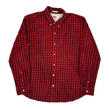 Levis Checked Flannel Shirt - 2XL Red Cotton