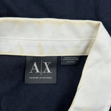 Armani Exchange Polo Shirt - 2XL Navy Cotton