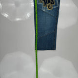 Akademiks Graphic Jeans - 28W 30L Blue Cotton