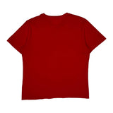 Tommy Hilfiger Striped T-Shirt - XL Red Cotton Blend