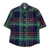 Tommy Hilfiger Checked Flannel Shirt - Large Multicoloured Cotton