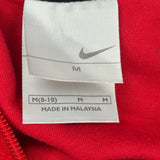 Nike Track Jacket - Medium Red Polyester