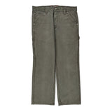 Unbranded Double Knee Carpenter Trousers - 34W 30L Grey Cotton
