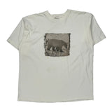 Gap Single Stitch T-Shirt - Large White Cotton