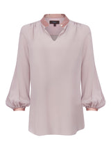 ZINNIA | Cavalier-Sleeves Silk Blouse