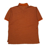 Tommy Hilfiger Striped Polo Shirt - XL Orange Cotton
