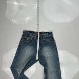 Southpole Wide Leg Jeans - 30W 30L Blue Denim