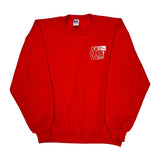 Made In USA Russell Athletic College Sweatshirt - Large Red Cotton
