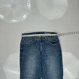 Faded Glory Contrast Stitch Jeans - 33W 32L Blue Cotton Blend