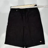 Dickies Shorts - 34W 11L Black Cotton Blend